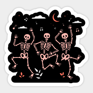 Awesome Dancing Skeleton Ideas Sticker